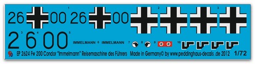 Decals für eine fw 200 - eine,